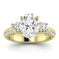 Thistle Oval Diamond Engagement Ring (Lab Grown Igi Cert) yellowgold