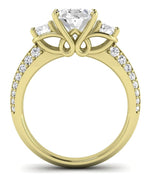 Thistle Oval Diamond Engagement Ring (Lab Grown Igi Cert) yellowgold