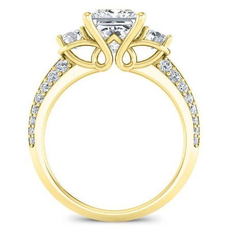 Thistle Princess Diamond Bridal Set (Lab Grown Igi Cert) yellowgold