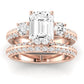 Thistle - GIA Certified Emerald Diamond Bridal Set