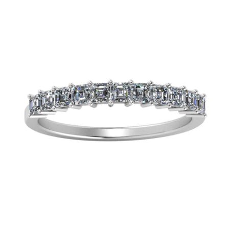 Tiana Asscher Trendy Diamond Wedding Ring whitegold