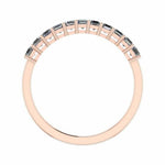 Tiana Asscher Trendy Diamond Wedding Ring rosegold
