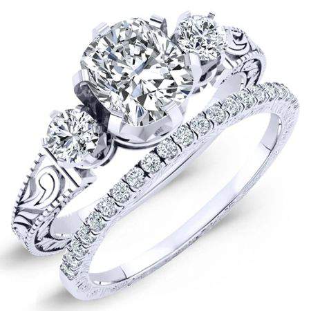2.00 ct - Tuberose - GIA Natural Cushion Diamond Engagement Ring