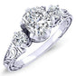 Tuberose Cushion Diamond Engagement Ring (Lab Grown Igi Cert) whitegold