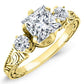 Tuberose - GIA Certified Princess Diamond Engagement Ring