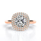 Tulip Cushion Diamond Engagement Ring (Lab Grown Igi Cert) rosegold