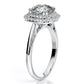 Tulip Cushion Diamond Engagement Ring (Lab Grown Igi Cert) whitegold