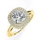 Tulip Cushion Diamond Engagement Ring (Lab Grown Igi Cert) yellowgold