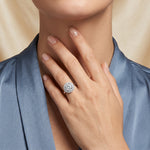 Tulip - GIA Natural Round Diamond Engagement Ring