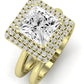 Tulip Moissanite Matching Band Only (does Not Include Engagement Ring) For Ring With Princess Center yellowgold