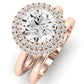 Tulip Diamond Matching Band Only (does Not Include Engagement Ring) For Ring With Round Center rosegold