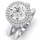 Tulip Diamond Matching Band Only (does Not Include Engagement Ring) For Ring With Round Center whitegold