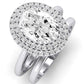 Tulip Oval Diamond Bridal Set (Lab Grown Igi Cert) whitegold