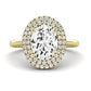 Tulip Oval Diamond Bridal Set (Lab Grown Igi Cert) yellowgold