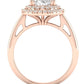 Tulip Oval Diamond Engagement Ring (Lab Grown Igi Cert) rosegold