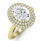 Tulip Oval Diamond Engagement Ring (Lab Grown Igi Cert) yellowgold