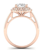 Tulip Oval Diamond Engagement Ring (Lab Grown Igi Cert) rosegold