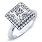 Tulip Princess Diamond Bridal Set (Lab Grown Igi Cert) whitegold