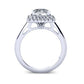 Tulip Princess Diamond Engagement Ring (Lab Grown Igi Cert) whitegold