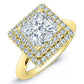 Tulip Princess Moissanite Bridal Set yellowgold