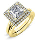 Tulip Princess Moissanite Bridal Set yellowgold