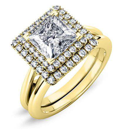 Tulip Princess Moissanite Bridal Set yellowgold
