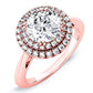 Tulip Round Diamond Bridal Set (Lab Grown Igi Cert) rosegold