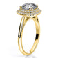 Tulip Cushion Diamond Engagement Ring (Lab Grown Igi Cert) yellowgold