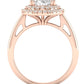 Tulip Oval Diamond Engagement Ring (Lab Grown Igi Cert) rosegold