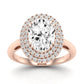 Tulip Oval Diamond Engagement Ring (Lab Grown Igi Cert) rosegold