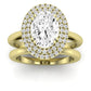 Tulip - GIA Certified Oval Diamond Bridal Set