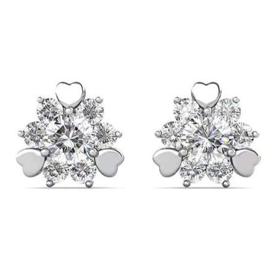 Valeria Moissanite Earrings whitegold