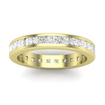 Valerian Princess Cut Diamond Eternity Band (Clarity Enhanced) yellowgold