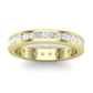 Valerian Princess Cut Moissanite Eternity Band yellowgold