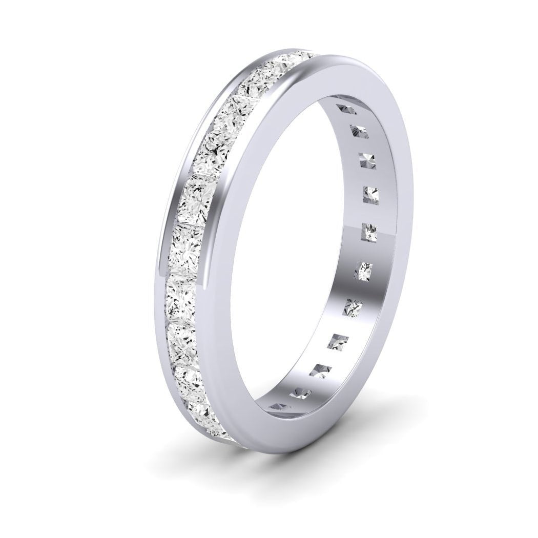 Valerian Princess Cut Moissanite Eternity Band whitegold