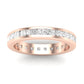 Valerian Princess Cut Moissanite Eternity Band rosegold