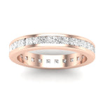 Valerian Princess Cut Moissanite Eternity Band rosegold