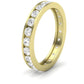 Clara Round Cut Diamond Eternity Band (Clarity Enhanced) yellowgold