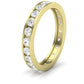 Valerian Round Cut Moissanite Eternity Band yellowgold