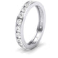 Valerian Round Cut Moissanite Eternity Band whitegold