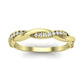 Valli Round Cut Moissanite Eternity Band yellowgold