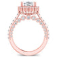 Varda Cushion Diamond Engagement Ring (Lab Grown Igi Cert) rosegold