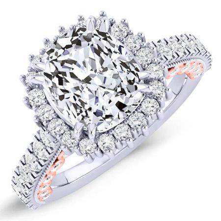 4.00 ct - Varda - Cushion Lab Diamond Engagement Ring (IGI Certified)