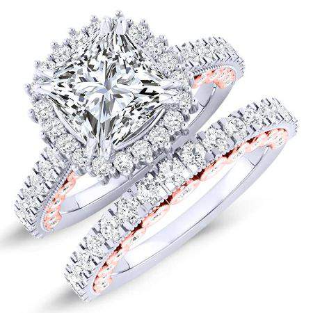 2.00 ct - Varda - Princess Lab Diamond Bridal Set (IGI Certified)
