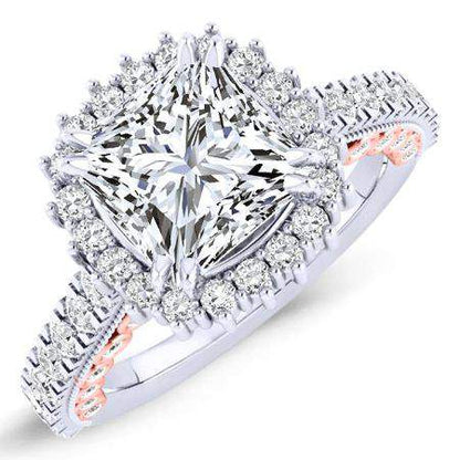 Varda Princess Diamond Engagement Ring (Lab Grown Igi Cert) whitegold