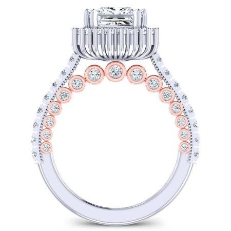 Varda Princess Diamond Engagement Ring (Lab Grown Igi Cert) whitegold