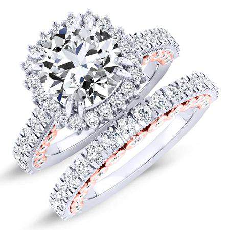 Varda Round Diamond Bridal Set (Lab Grown Igi Cert) whitegold