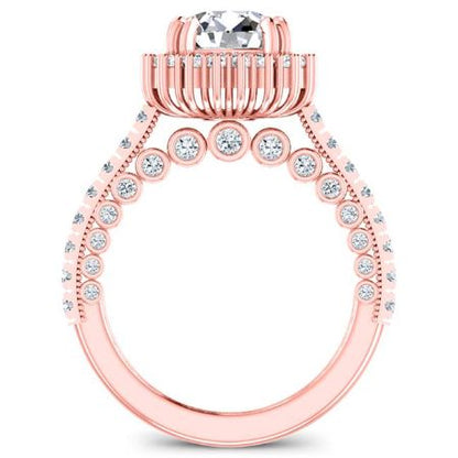 Varda Round Diamond Bridal Set (Lab Grown Igi Cert) rosegold