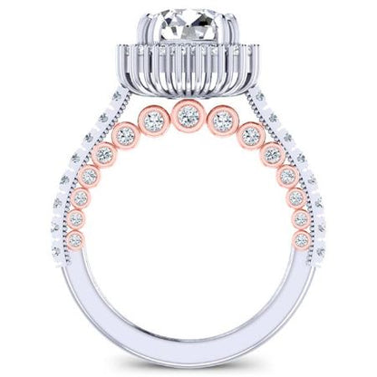 Varda Round Diamond Bridal Set (Lab Grown Igi Cert) whitegold