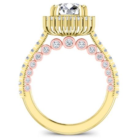 Varda Round Diamond Bridal Set (Lab Grown Igi Cert) yellowgold